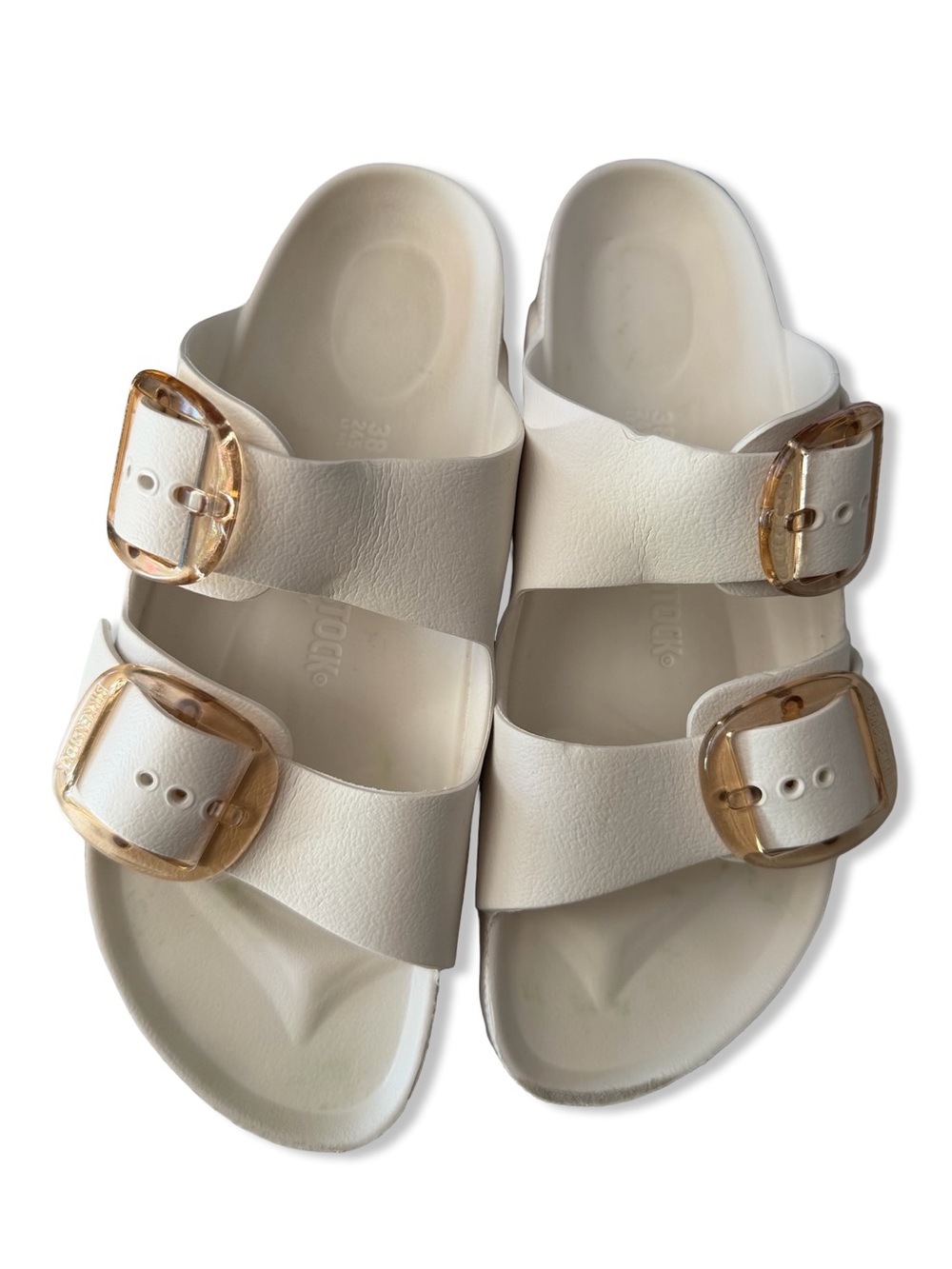 Birkenstock Arizona Big Buckle Eva Sandals White birkenstocks shoes 38 7.5 - Picture 5 of 10